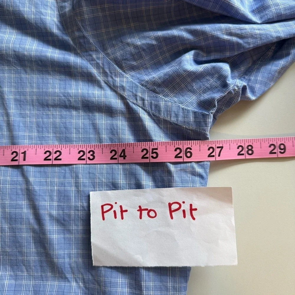 Polo Ralph Lauren Longsleeves Cotton Yarmouth button down Blue Plaid 17 32/33